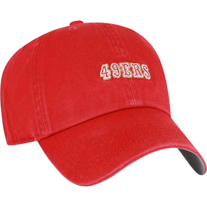 49ers Base Runner Script 47 Clean Up, 47 Brand 49ers Base Runner Script 47 Clean Up in Red angled right facing