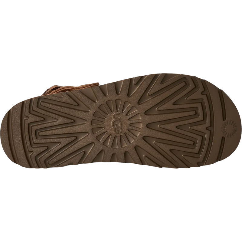 UGG Women's Goldenstar Uggbraid Clog in chestnut traction detail