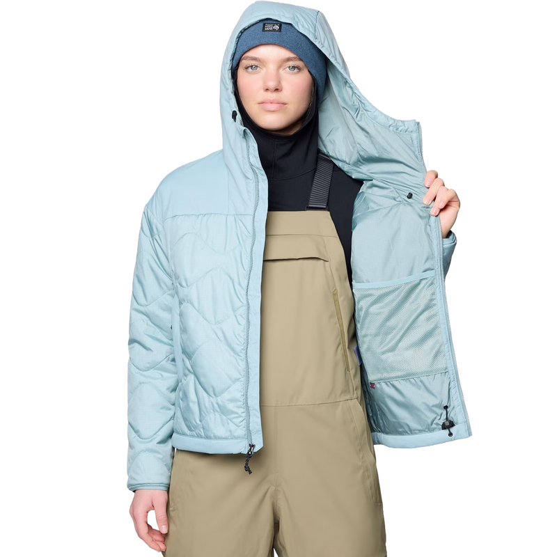 Women's Apres Pro Insulated Hooded Jacket, Mountain Hardwear Women's Apres Pro Insulated Hooded Jacket lining
