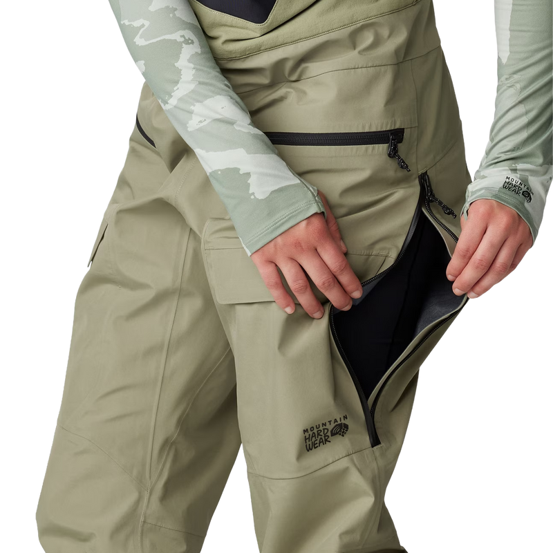 Women's Boundary Ridge GORE-TEX Bib, Mountain Hardwear Women's Boundary Ridge GORE-TEX Bib leg vent