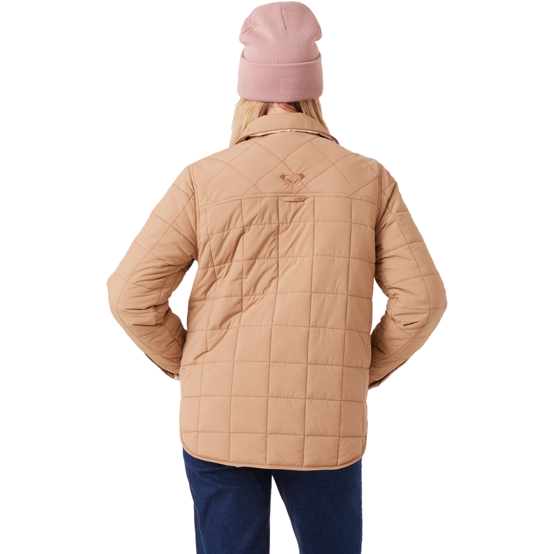 Roxy Women's Alpine Quilted Shacket Back