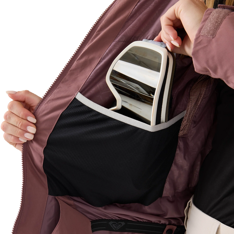 Roxy Women's Snowdrift Jacket goggle pocket