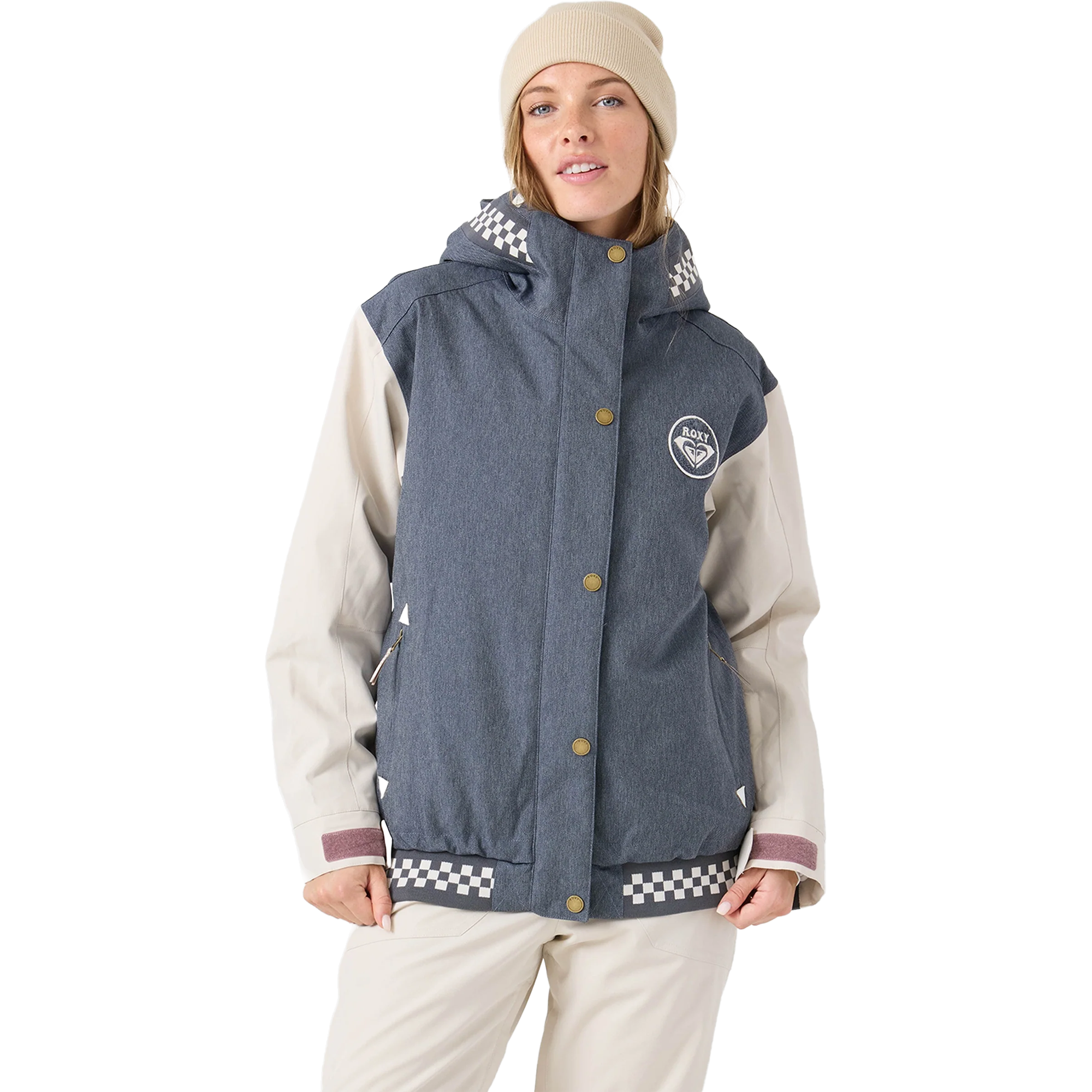 Roxy Women's Cheer Up Jacket in Denim