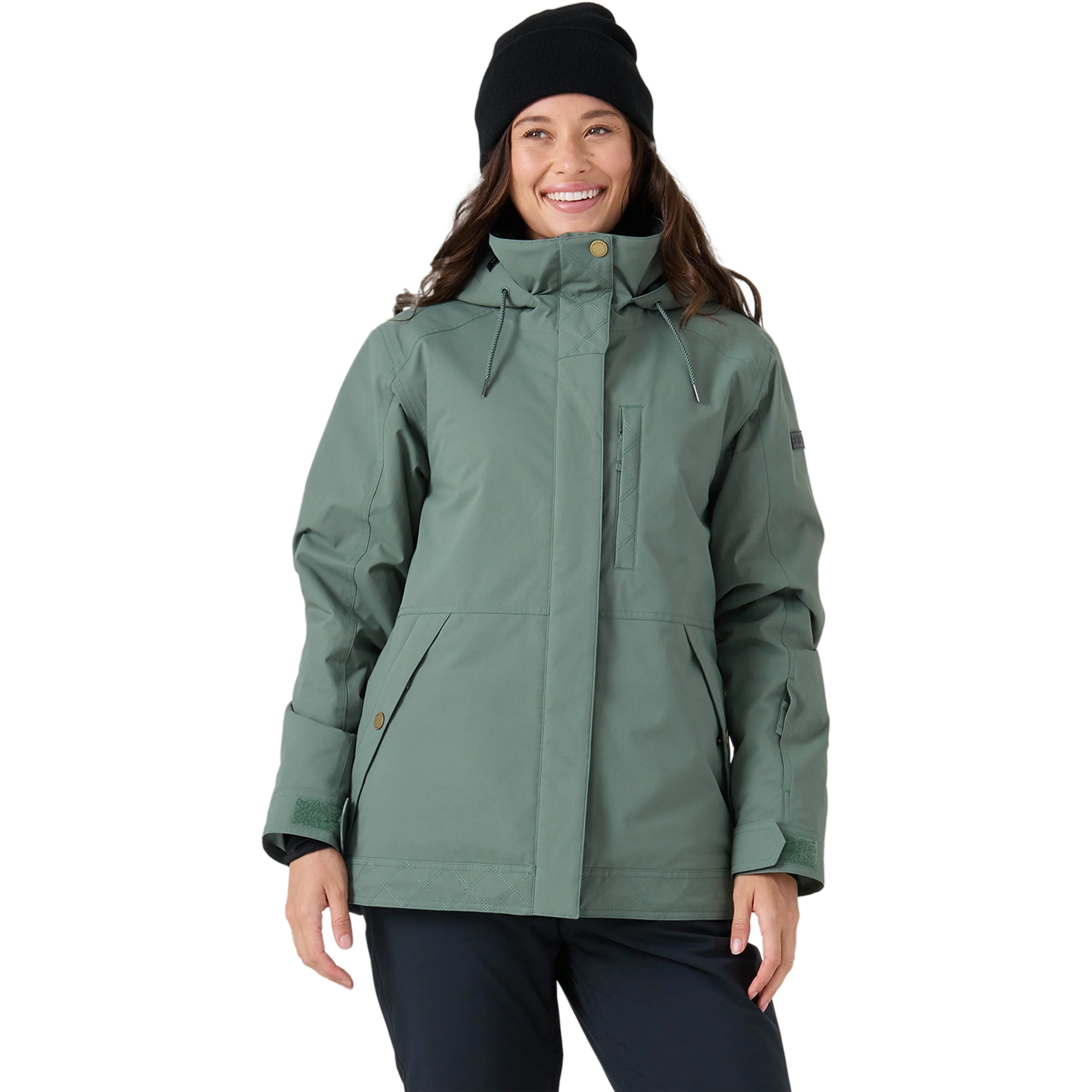 Roxy Women's Billie Jacket in Duck Green