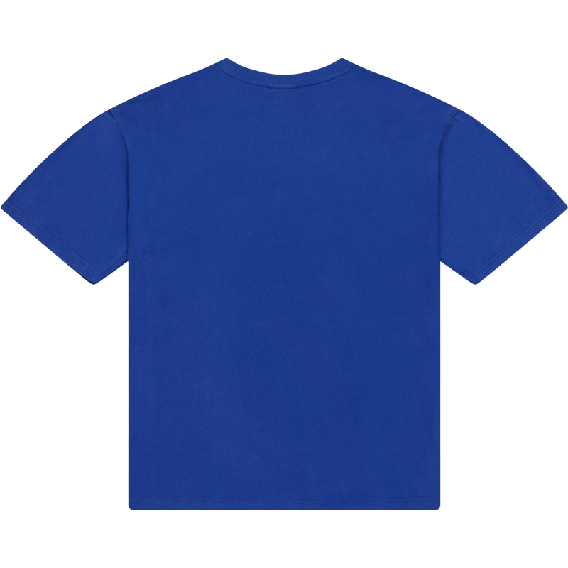Men's Warriors Core Essentials Short Sleeve Tee, Mitchell and Ness Men's Warriors Core Essentials Short Sleeve Tee in Royal back view