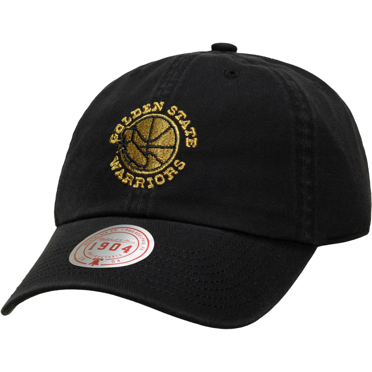 Warriors Black and Gold Snapback Hardwood Classics alternate view