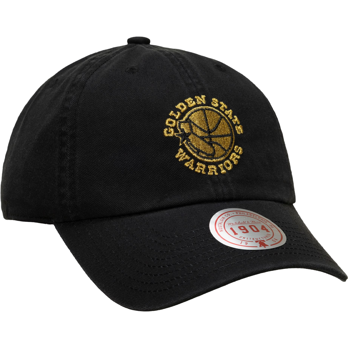 Warriors Black and Gold Snapback Hardwood Classics alternate view
