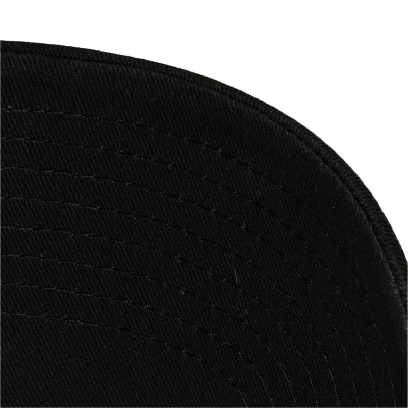 Warriors Black and Gold Snapback Hardwood Classics, Mitchell and Ness Warriors Black and Gold Snapback Hardwood Classics in Black bill detail