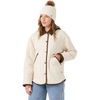 Roxy Women's Nyvea Quilted Barn Jacket in Fog