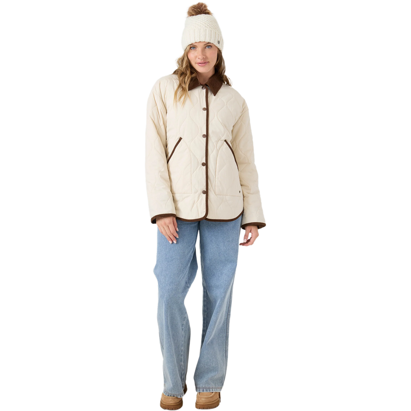 Roxy Women's Nyvea Quilted Barn Jacket Full View