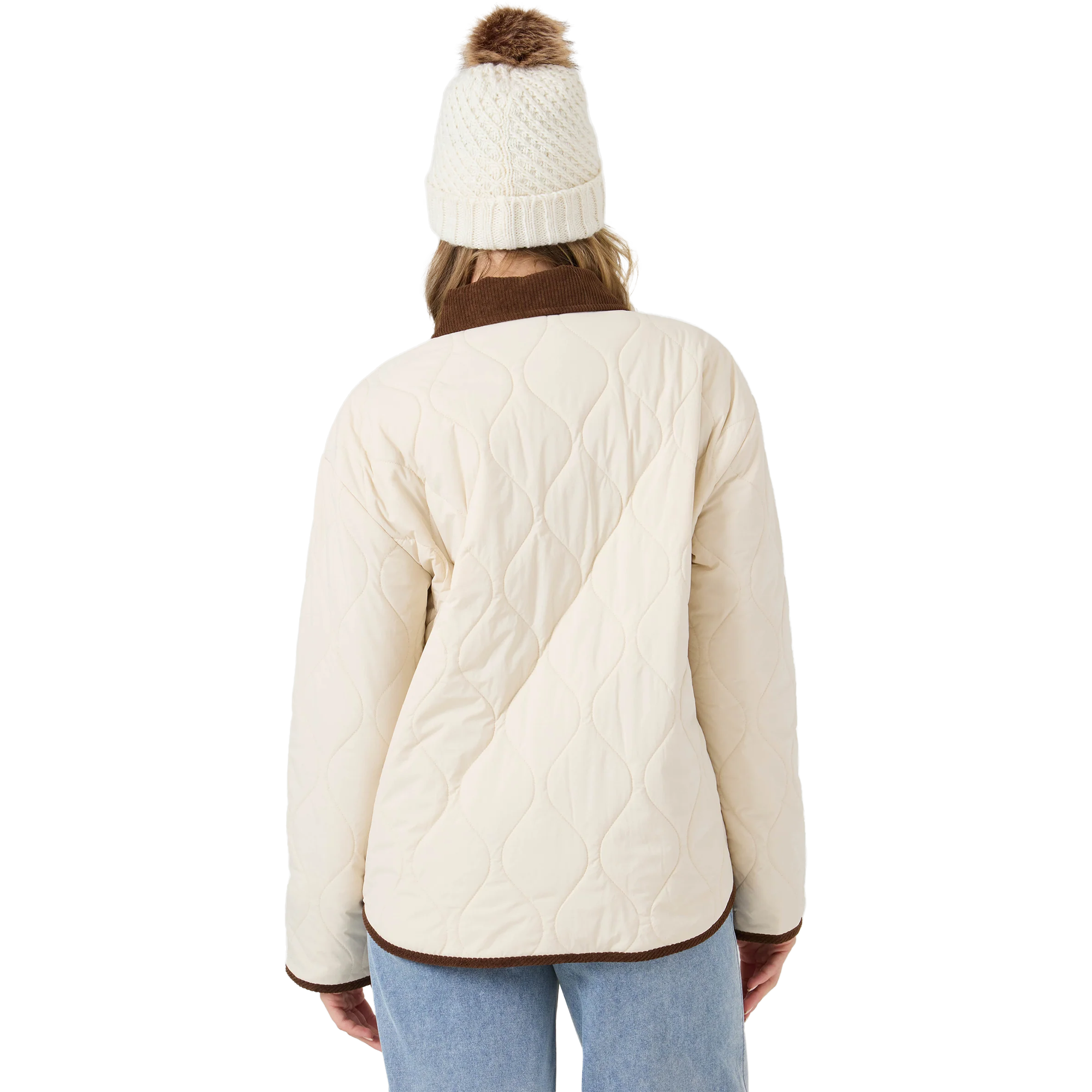 Roxy Women's Nyvea Quilted Barn Jacket Back
