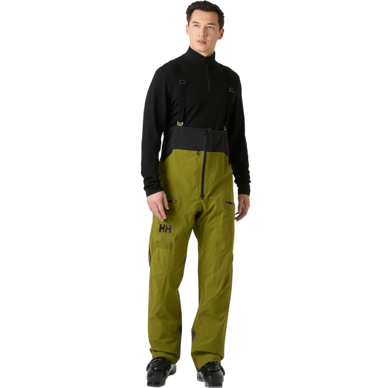 Men's Odin Backcountry Infinity Bib Pant, Helly Hansen Men's Odin Backcountry Infinity Bib Pant front on model