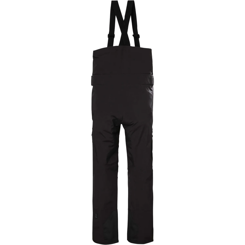 Helly Hansen Men's Sogn Bib Shell 2.0 Pant in Black back view