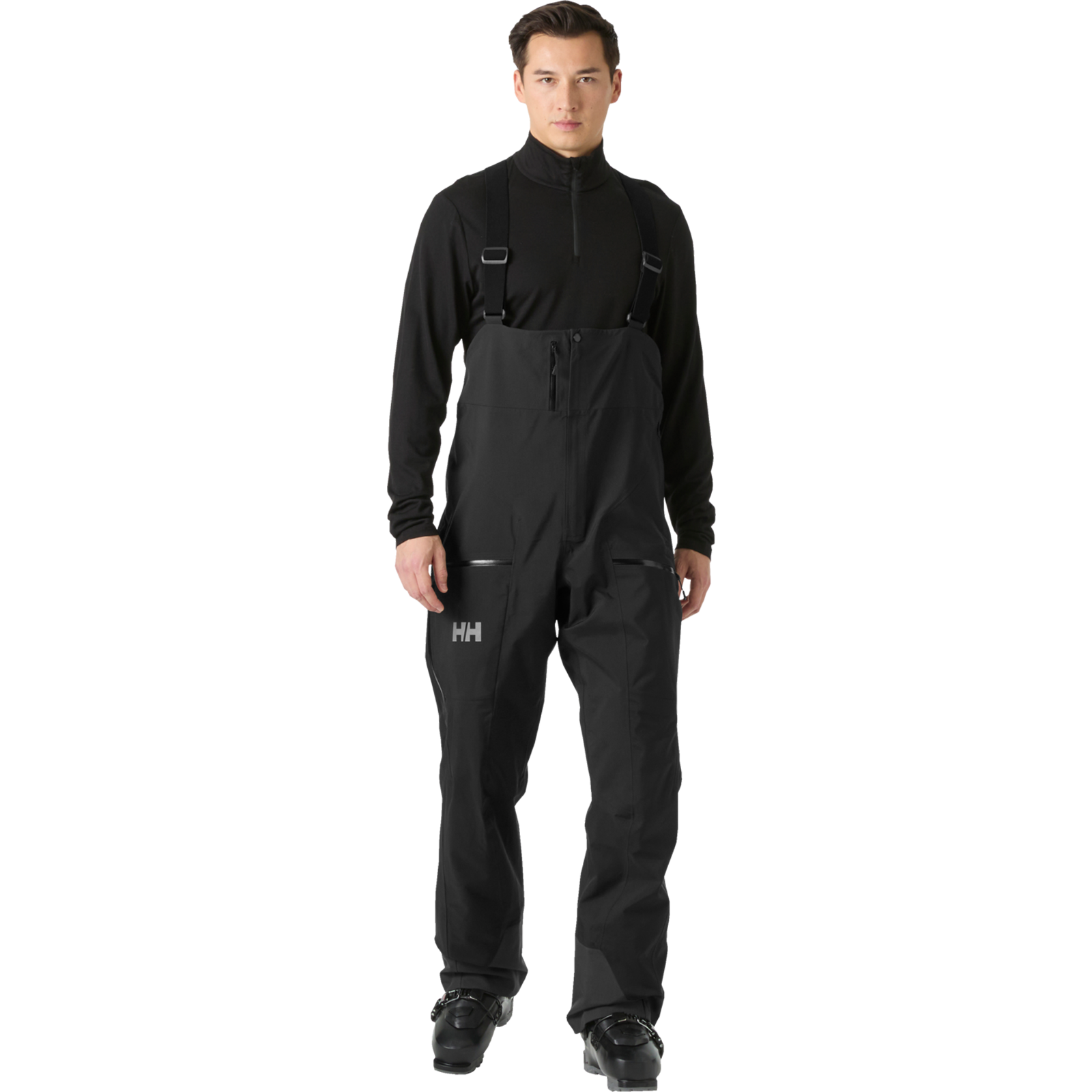 Helly Hansen Men's Verglas Backcountry Bib Shell Pants front on model