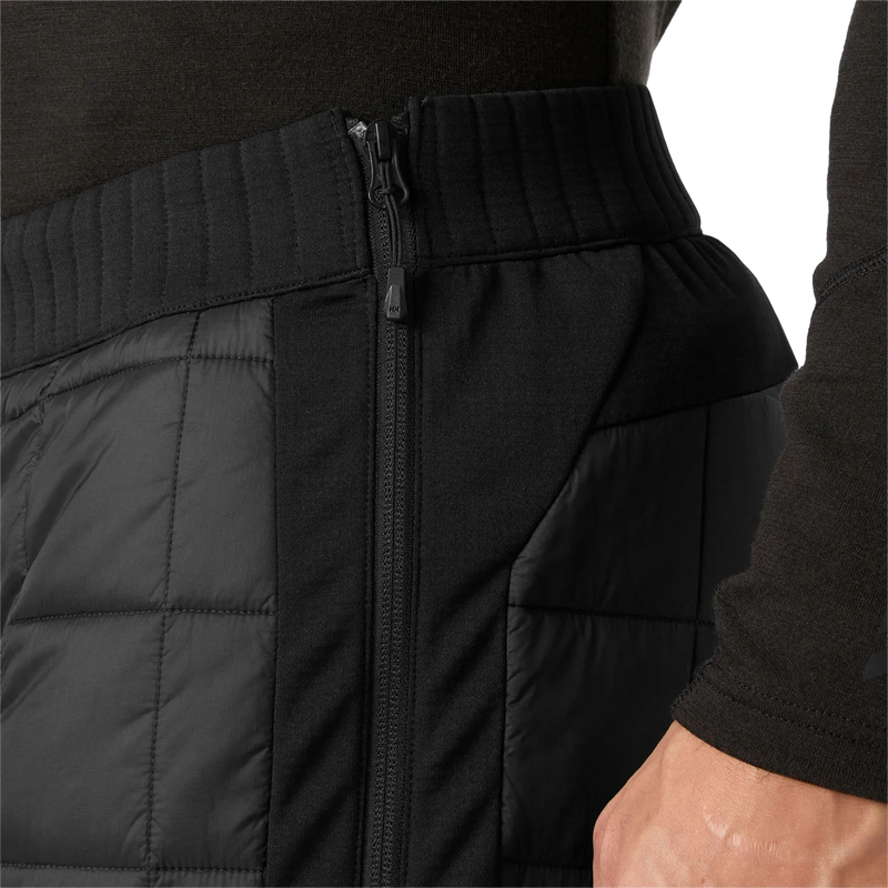 Helly Hanson Men's Ridge Lifaloft Insulator 3/4 Pant in Black side zipper detail