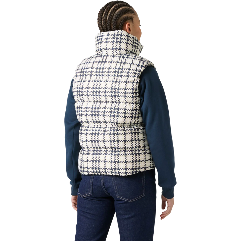 Helly Hansen Women's Jade Vest in Cream Estate back view on model