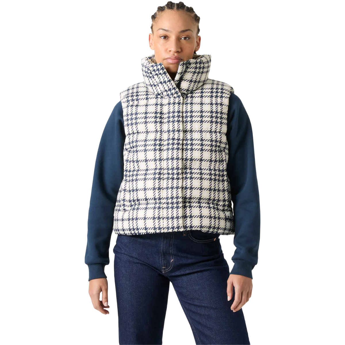 Helly Hansen Women's Jade Vest in Cream Estate on model