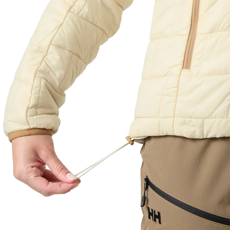 Helly Hansen Women's Lifaloft Pullover Hood in Cream with elastic 