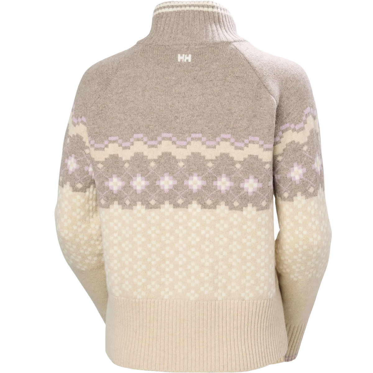 Helly Hansen Women's Apres Knit Sweater in Elmwood Melange back view