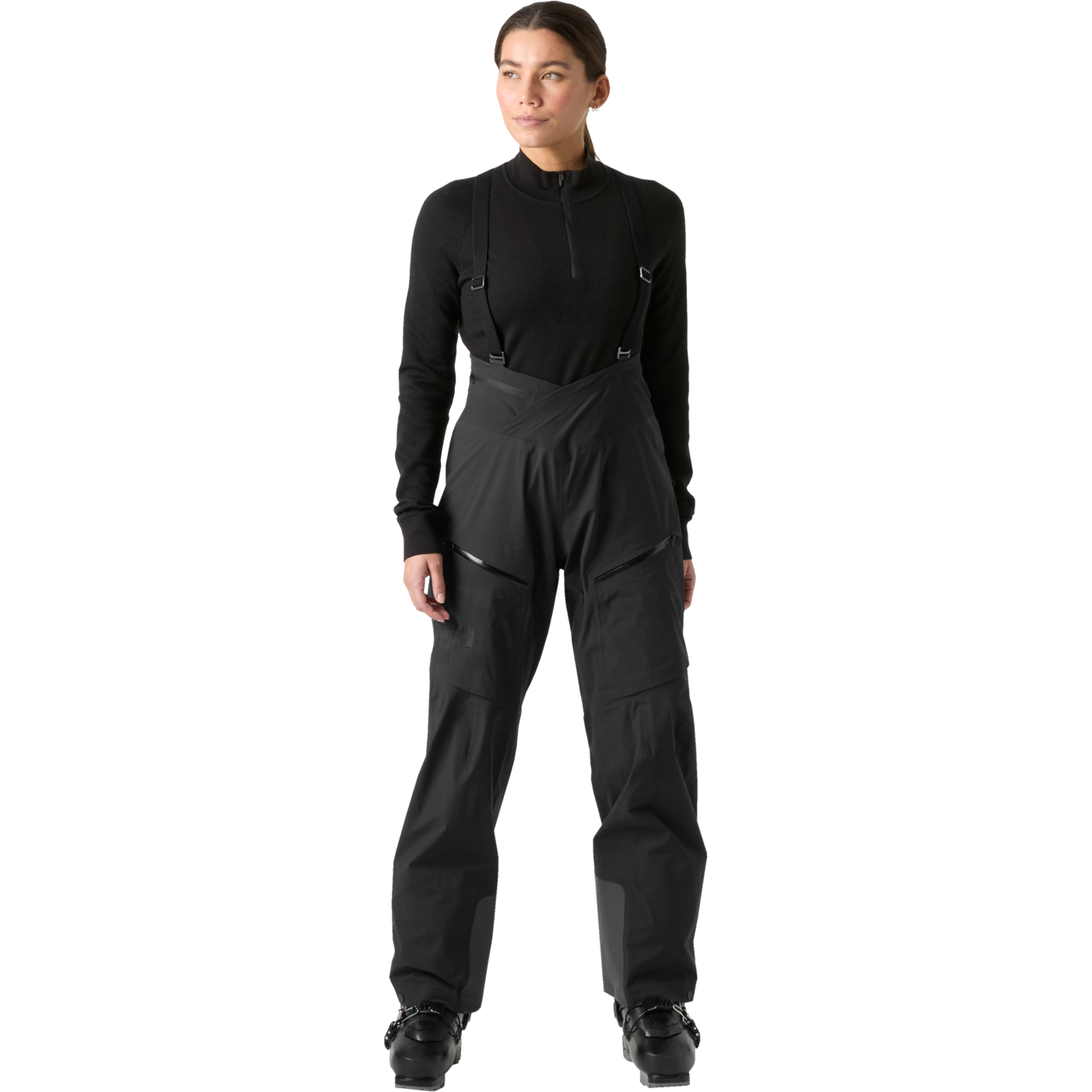Helly Hansen Women's Odin Backcountry Infinity Bib Pant front on model