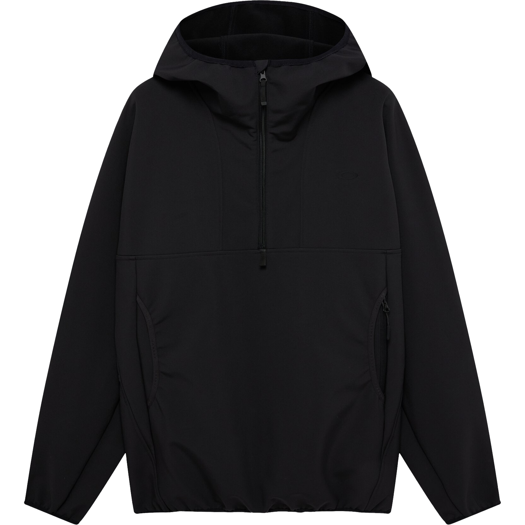 Oakley Men's Wintertide Half Zip Hoodie in True Black