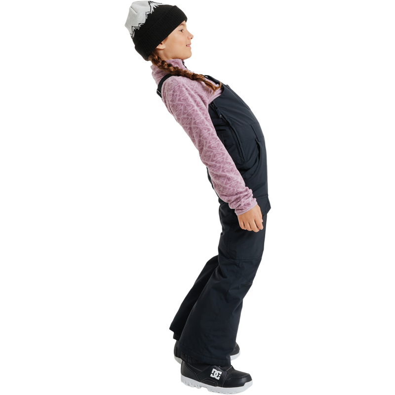 Youth Roxy Nonstop Snow Bib Pant Girls, Roxy Youth Roxy Nonstop Bib Girls in 001 Black right