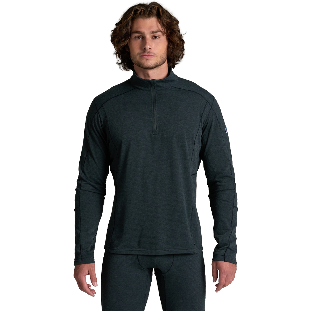 Kuhl Men's Reactiv Lite Grid 1/4 Zip in Mutiny Blue