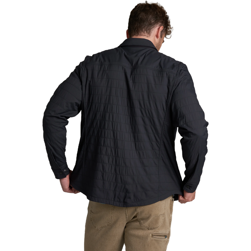 Kuhl Men's The One Shirt Jac in Blackout back view