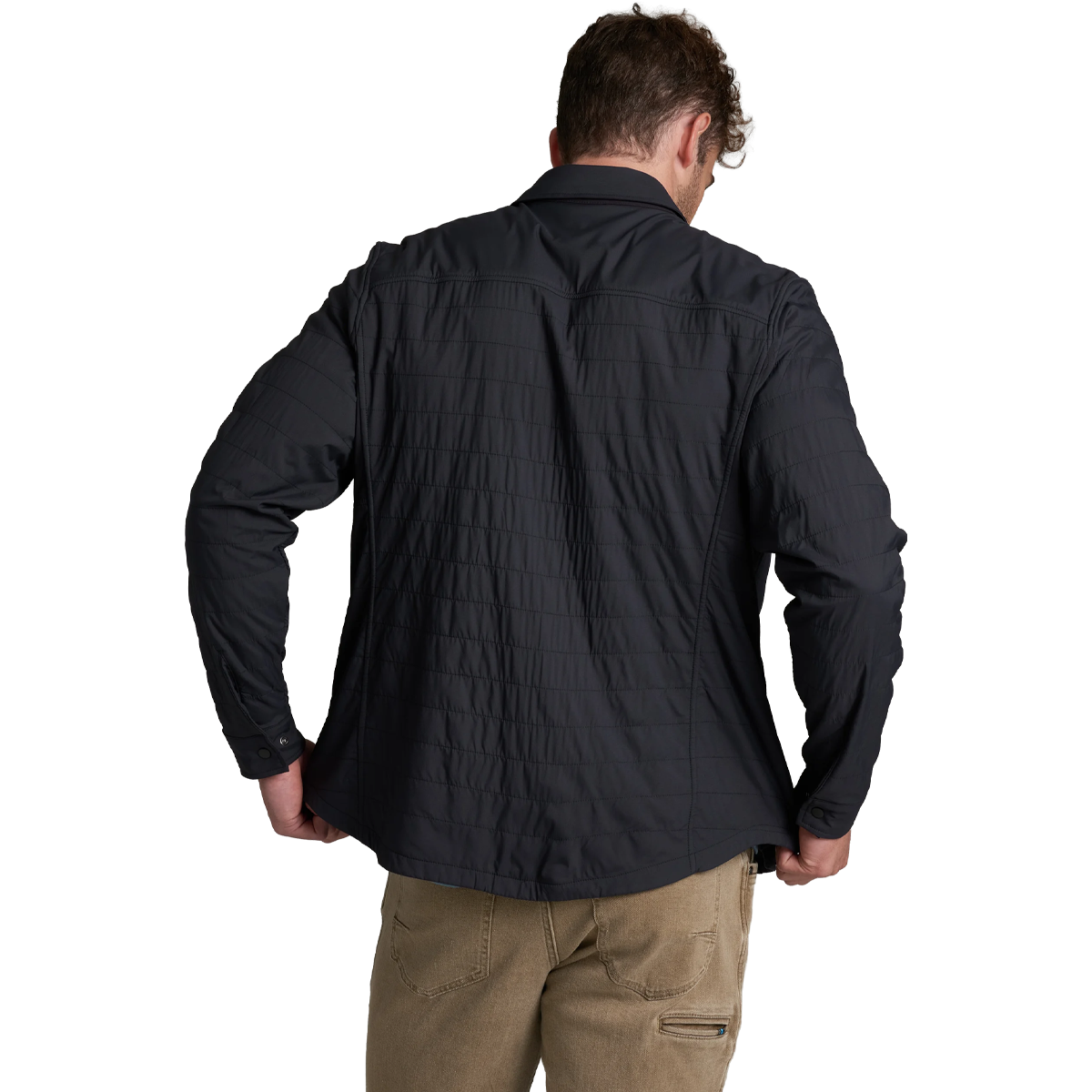 Kuhl Men's The One Shirt Jac in Blackout back view