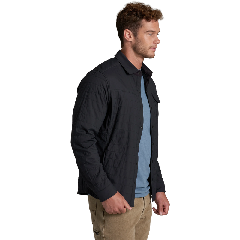 Kuhl Men's The One Shirt Jac in Blackout angled