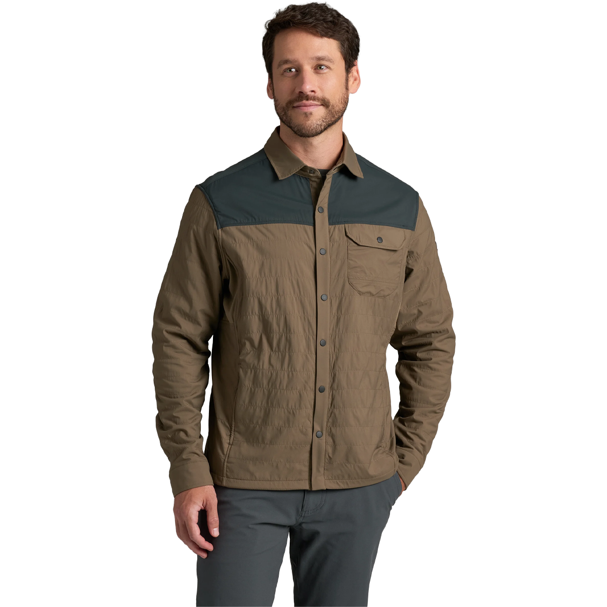 Kuhl Men's The One Shirt Jac in Kanteen Dark Pine