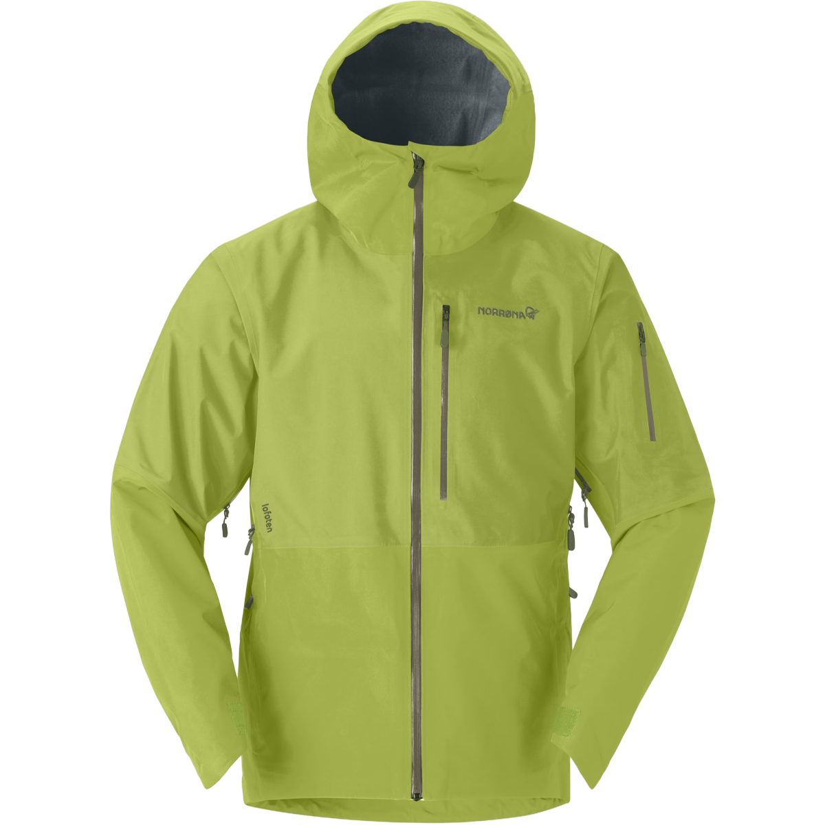 Norrona Men's Lofoten Gore Tex Jacket in Dark Citron