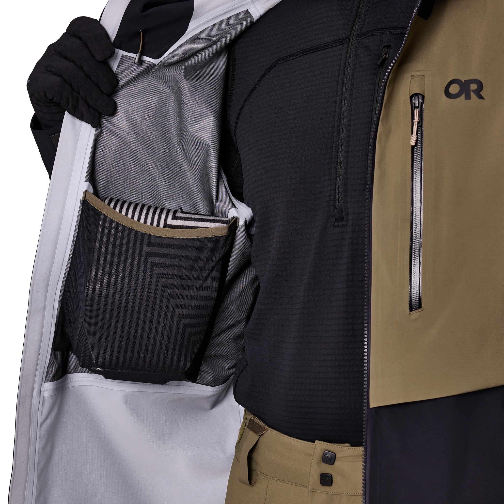 Outdoor Research Men's Skytour LT Jacket internal right pocket