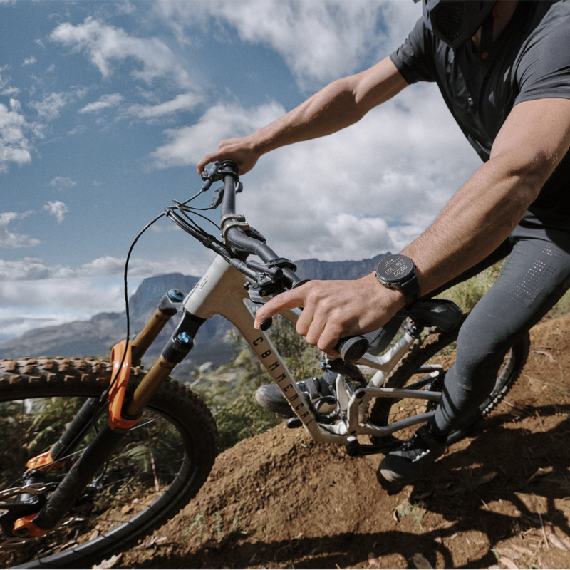 Fenix 9 Pro, Garmin Fenix 9 Pro on MTB rider