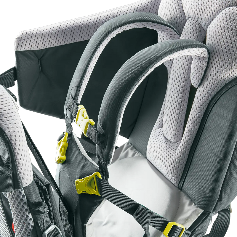 Kid Comfort, Deuter Kid Comfort in Teal harness buckles