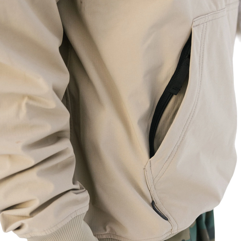 Men's Waterproof Team Hoody, 686 Men's Waterproof Team Hoody in Solar with hidden pocket detail