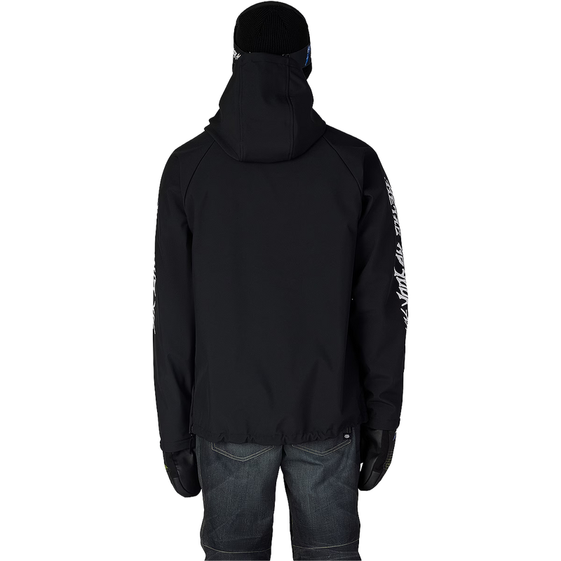 Men's Metallica Waterproof Hoody, Metallica Waterproof Hoody in Metallica Black back view