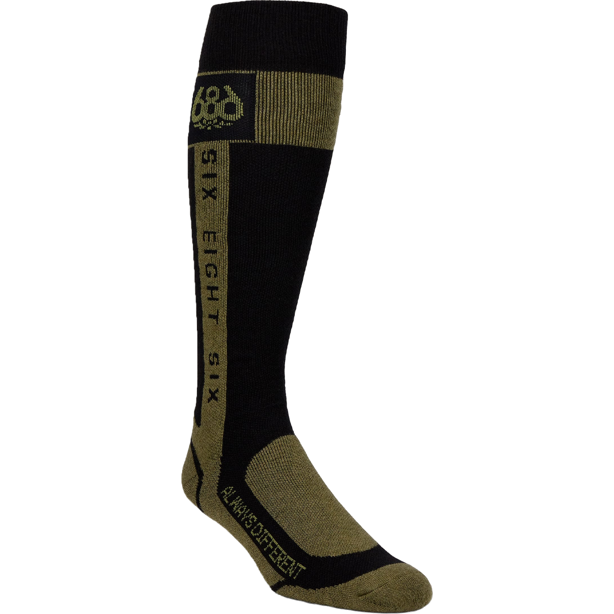 686 Men's Merino Flow Sock 2pack in Assorted Green