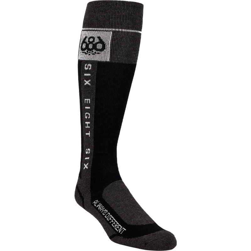 686 Men's Merino Flow Sock 2pack in Assorted Grey