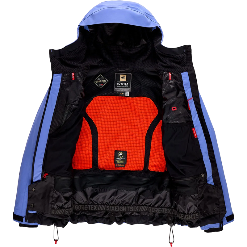 Women's Gore Tex Scheme Thermagraph Jacket, 686 Women's Gore Tex Scheme Thermagraph Jacket in Apenglow Blue insulation detail