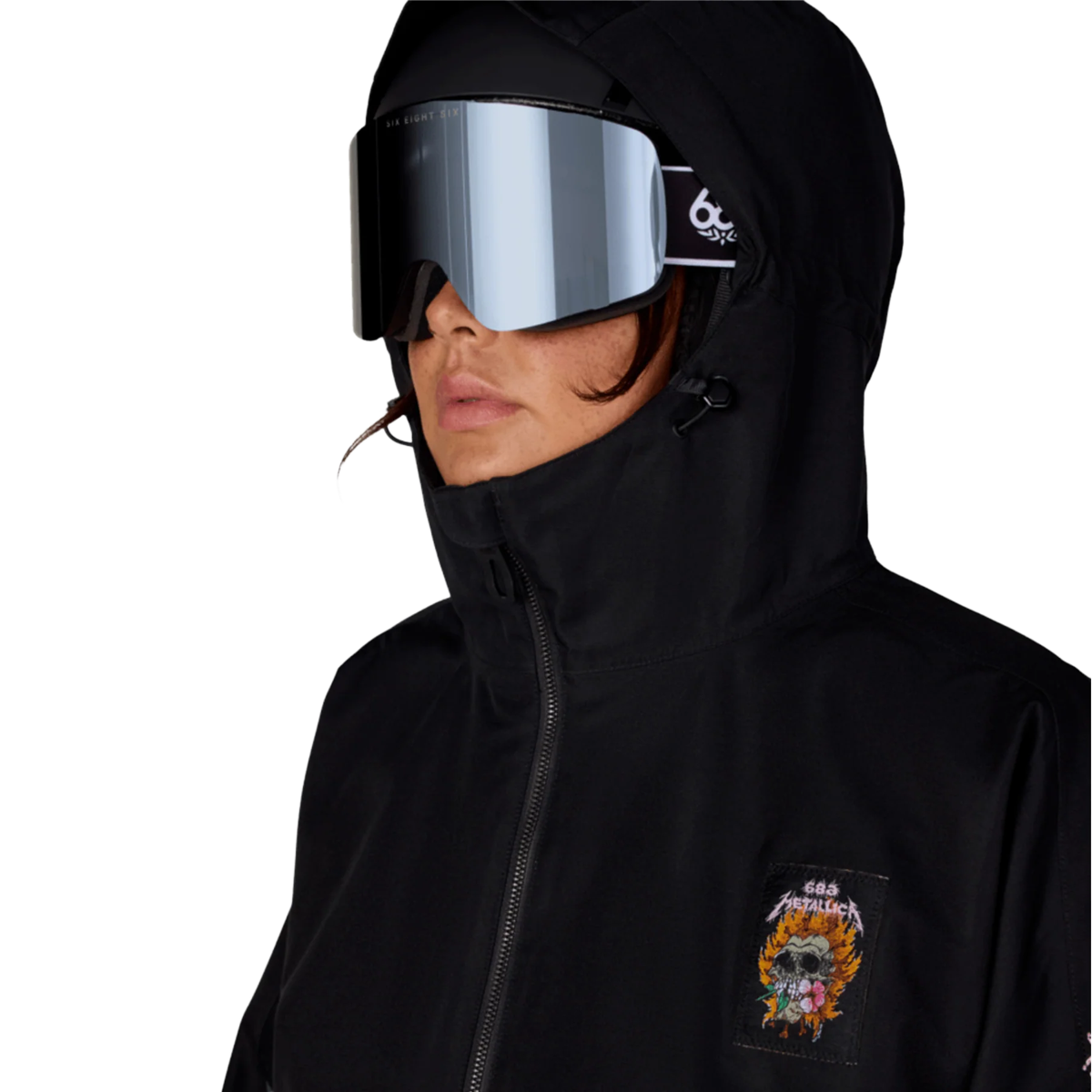 Women's Metallica Burning Skull Insulated Jacket alternate view
