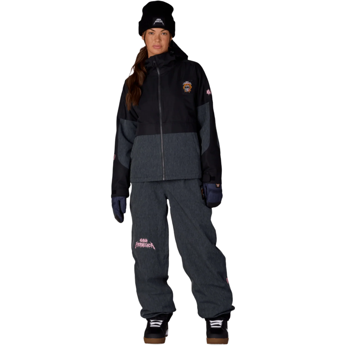 Women's Metallica Burning Skull Insulated Jacket alternate view