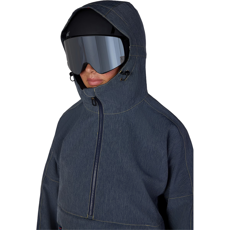 Women's Outline Shell Anorak, 686 Women's Outline Shell Anorak in Navy Denim with hood detail