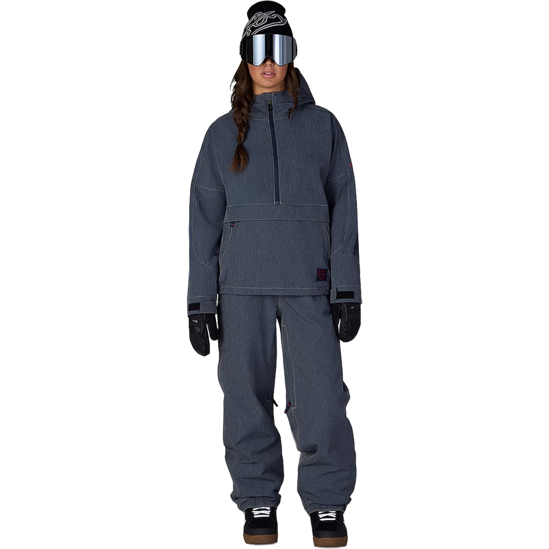 Women's Outline Shell Anorak, 686 Women's Outline Shell Anorak in Navy Denim full view