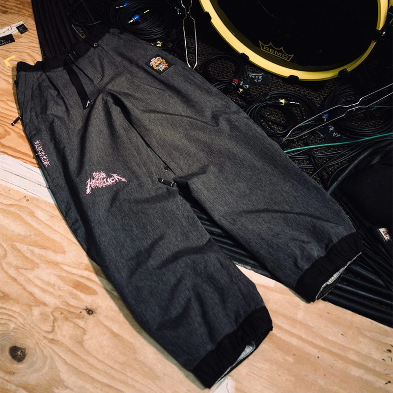 Women's Metallica Burning Skull Pant, 686 Women's Metallica Burning Skull Pant in Metallica Black Denim on floor