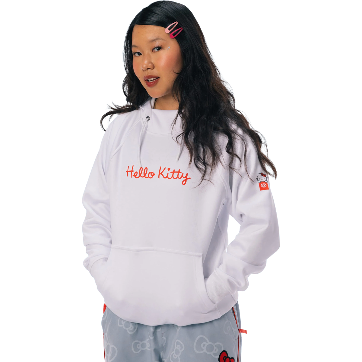 Women's Hello Kitty Bonded Fleece Pullover Hoody alternate view