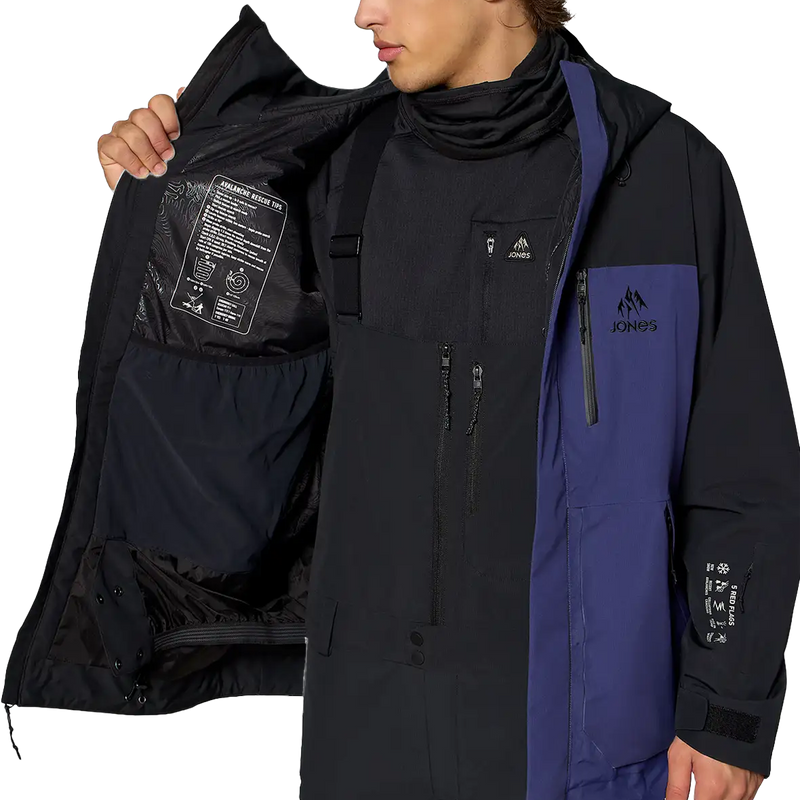 Jones Snowboards Men's MTN Surf Jacket  Salomon Men's MTN Surf Jacket Right Internal Pocket