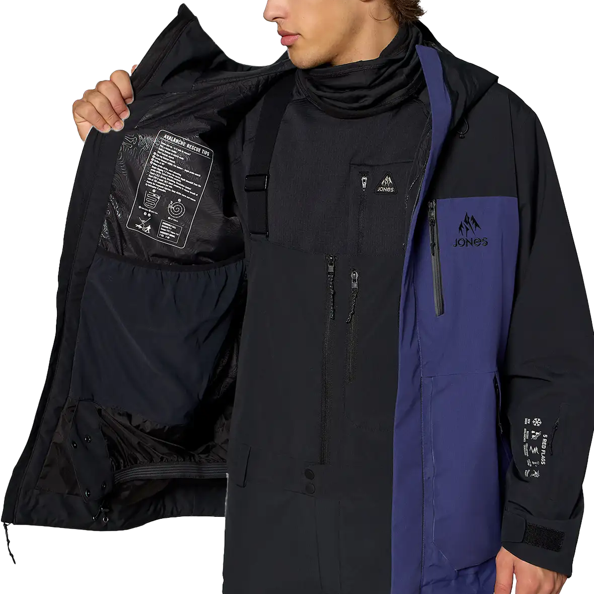 Jones Snowboards Men's MTN Surf Jacket  Salomon Men's MTN Surf Jacket Right Internal Pocket