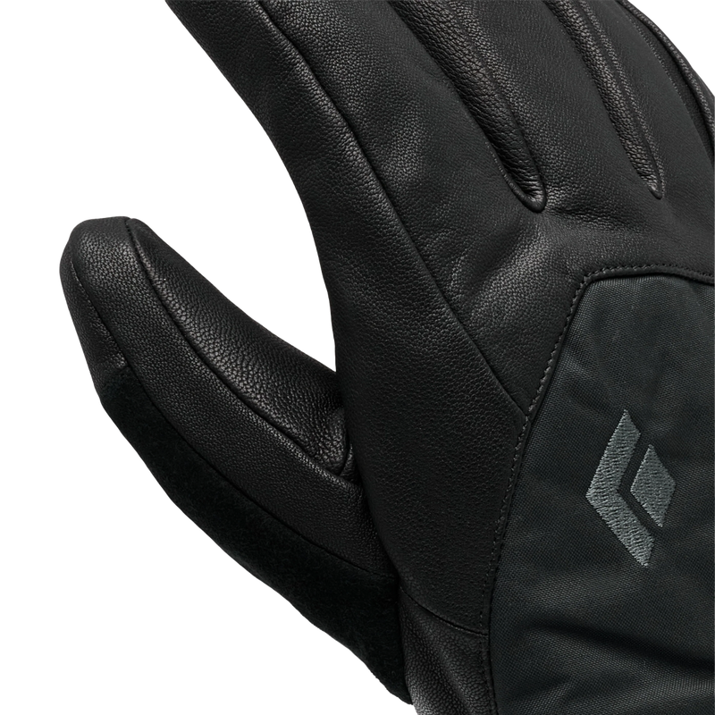 Black Diamond Men's Legend Gloves in Black with logo detail