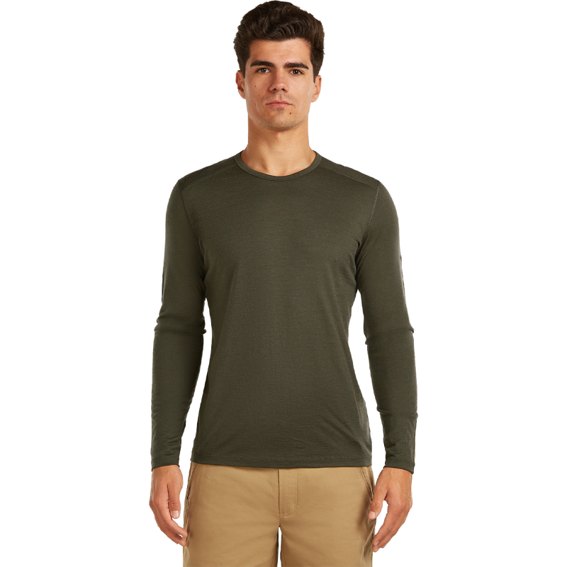 Ice Breaker Merino 200 Oasis Long Sleeve Crew in Dark Loden